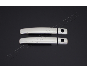  Накладки на дверные ручки (нерж., 2-шт.) для Nissan Navara (D40) 2006-2015 (Omsa Prime, 5003045)