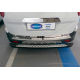  Накладка на задний бампер (нерж., Матовая) для Ford Courier 2014+ (Omsa Prime, 2625093T)