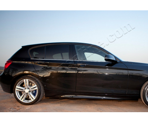  Нижние молдинги стекол (нерж., 4 шт.) для BMW 1-series (F20) 5D HB 2011+ (Omsa Prime, 1213141)