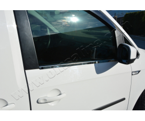  Нижние молдинги стекол (нерж., 2 шт.) для Volkswagen Caddy 2015+ (Omsa Prime, 7555141)