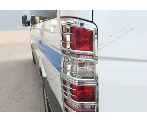  Окантовка на стопы (ABS-пластик., 2 шт.) для Mercedes-Benz Sprinter (W906) 2006+ (Omsa Prime, 4724101)