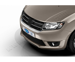  Накладка на решетку радиатора (нерж.) для Dacia Logan SW 2013-2016 (Omsa Prime, 2005081)