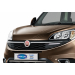  НАКЛАДКИ НА РЕШЕТКУ РАДИАТОРА (НЕРЖ., 2 ШТ.) ДЛЯ FIAT DOBLO II 2014+ (OMSA PRIME, 2524081F)