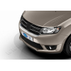  Накладка на решетку радиатора (нерж.) для Dacia Logan MCV 2014+/Dacia Sandero 2012+ (Omsa Prime, 2005081)