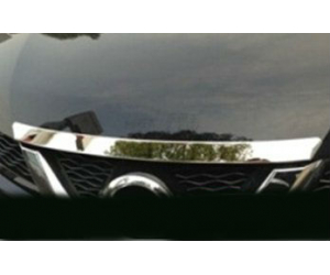  Хром накладка на кромку капота (короткая) для Nissan X-trail (T32) 2014+ (ASP, JMTNSXT32CHS)