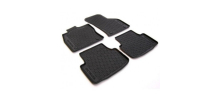  Оригинальные коврики в салон (к-кт. 4шт.) для Skoda Octavia (A7) 2012+ (VAG, 5E1061550)