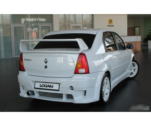  Задний бампер (DM) для Renault/Dacia Logan 2006- (AD-TUNING, RDL.RB.03FG)