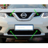  Хром накладки на решетку радиатора для Nissan X-Trail (T32) 2017+ (ASP, JMTNSXT32FDGT)