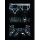  Хтом накладки в салон (к-кт. 21 шт.) для Hyundai Santa Fe 2012-2015 (AUTOCLOVER, C673)