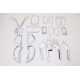  Хтом накладки в салон (к-кт. 21 шт.) для Hyundai Santa Fe 2012-2015 (AUTOCLOVER, C673)