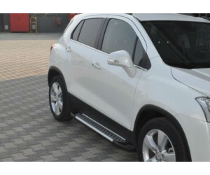  Боковые пороги (X5-TYPE) для Chevrolet Trax 2012+ (Erkul, bra008.alg163)