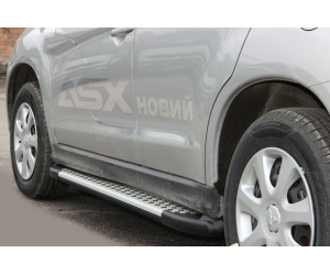  Боковые пороги (X5-TYPE) для Mitsubishi ASX 2010+ (Erkul, brr048.alg183)