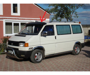  Козырек (дефлектор) лобового стекла для Volkswagen Transporter/Caravelle/Multivan(T4) 1990-2003 (Cappafe, cpf017)