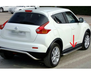  Боковые пороги (BlackLine) для Nissan Juke 2010+ (Erkul, bra069.bkl173)