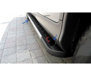  Боковые пороги (RedLine V2) для Opel Combo (короткая база) 2012+ (Erkul, bra018.rln2193)