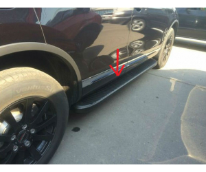  Боковые пороги (Tayga Black) для Jeep Grand Cherokee (WK) 2004-2010 (Erkul, bra027.tab173)