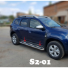  Боковые пороги (D42) для Renault Duster 2017+ (ST-LINE, RNDT.17.S2-01.4)