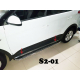  Боковые пороги (D42) для Hyundai Creta 2014+ (ST-LINE, HNCR.14.S2-01.4)