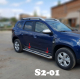  Боковые пороги (D60) для Renault Duster 2017+ (ST-LINE, RNDT.17.S2-01.6)