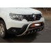  ЗАЩИТА ПЕРЕДНЕГО БАМПЕРА (КЕНГУРЯТНИК, D51) ДЛЯ RENAULT DUSTER 2017+ (ST-LINE, RNDT.17.F1-09M.5)