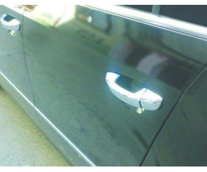  Накладки на дверные ручки (нерж., 4 шт.) для Volkswagen Jetta 2011+ (Carmos, car8271)
