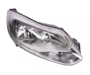  Передняя оптика (правая, серая рамка) для Ford Focus III 2012-2014 (Depo, 431-11A4RMLDEM1)