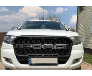  Решетка радиатора (с Led габаритами) для Ford Ranger (T7) 2015+ (Asp, TSFDRG-FG33BW)