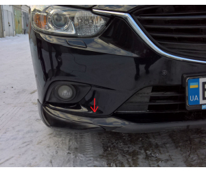  Накладки (Клыки) на передний бампер для Mazda 6 2012+ (Lasscar, 1LS 201 612-235)