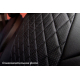  Чехлы в салон (Эко-кожа, ромб/черные) для Subaru Forester IV 2012+ (Seintex, 88952)