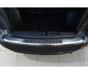  Накладка на задний бампер (полированная) для Mitsubishi Outlander/Citroen C-Crosser/Peugeot 4007 2007-2012 (Avisa, 35015)