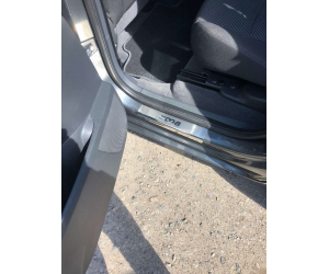  Накладки на пороги для Peugeot 5008 I 2008-2016 (Nata-Niko, P-PE16)