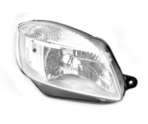  Передняя оптика (правая фара, без линзы) для Skoda Fabia/Roomster 2007-2010 (Depo, 665-1114R-LD-EM)