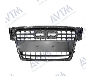  Решетка радиатора (хром/черн.) для Audi A4 2008-2012 (Avtm, 181208990)