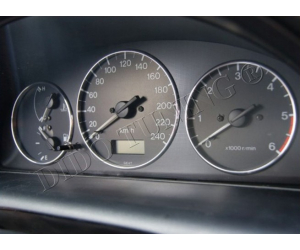  Кольца в щиток приборов (алюм., 3 шт.) для Mazda 323F (Ba) /626 (Gf) 1994+ (Dido-tuning, 51maz323)