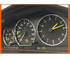  Кольца в щиток приборов (алюм., 3 шт.) для Mercedes-Benz E-class (W124/W126) 1979+ (Dido-tuning, 11merc124-2)