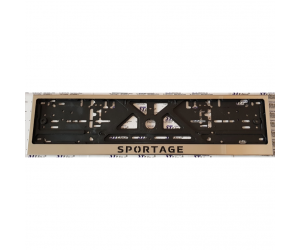  Рамка под номерной знак (хром, с черный надписью Sportage) (st-line, kiaspor.01)