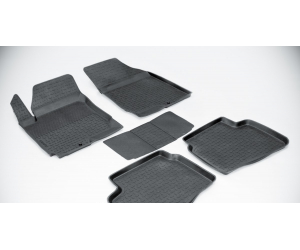  Коврики 3D в салон (резиновые., 5 шт.) для Lada Vesta 2015+ (Seintex, 87135)