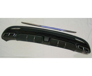 Накладка на задний бампер (диффузор) для Hyundai Elantra MD 2012-2014 (Asp, JNHYEL12F1B)