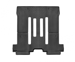  Коврик в салон (с бортиком, задние, черные, 2+3 ряд) для Kia Sedona (8 мест) 2015+ (Weathertech, 447092)