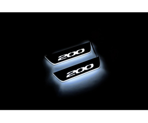  Накладки на пороги (Static, зад., с Led подсветкой) для Chrysler 200 II 2015-2017 (OPdesign, DHLS-STA-CHR-200-2-200-Z)