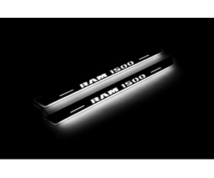 Накладки на пороги (Static, зад., с Led подсветкой) для Dodge Ram IV 2009-2018 (OPdesign, DHLS-STA-DO-RAM4-Z)