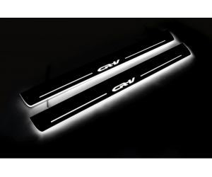  Накладки на пороги (Static, с Led подсветкой) для Honda CR-V III 2007-2012 (OPdesign, DHLS-STA-HD-CRV-3)