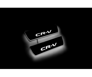  Накладки на пороги (Static, зад., с Led подсветкой) для Honda CR-V 2017+ (OPdesign, DHLS-STA-HD-CRV5-Z)
