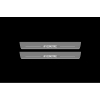   Накладки на пороги (Static, с Led подсветкой) для Kia Forte II 2014-2018 (OPdesign, DHLS-STA-KIA-FORTE2)