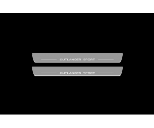  Накладки на пороги (Static, с Led подсветкой) для Mitsubishi Outlander Sport 2010+ (OPdesign, DHLS-STA-MIT-OUT-SP)