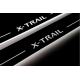  Накладки на пороги (Static, перед., с Led подсветкой) для Nissan X-Trail (T32) 2014+ (OPdesign, DHLS-STA-NIS-T32)
