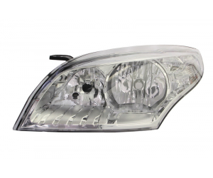  Передняя оптика (левая, H7/H1, с мотор., хром. рамка) для Renault Megane III 2008-2013 (Depo, 551-1178LMLDEM1)