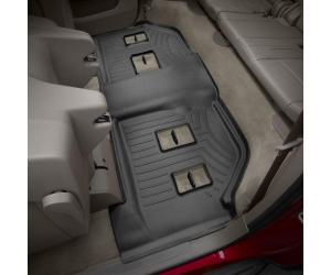  Коврик в салон (с бортиком, задние, черные, 3 ряд) для Cadillac Escalade ESV 2015-2020 (Weathertech, 446079)