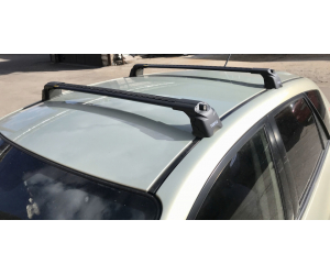  Поперечины на гладкую крышу (Turtle Air3, черн., с ключем, 2шт.) для Peugeot Expert (Mk3) Van 2017+ (Can-Otomotiv, MC03005-1818B)