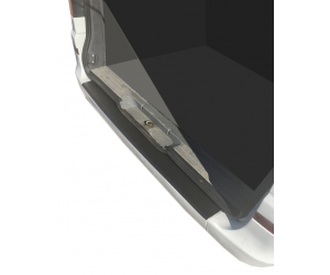  Накладка на задний бампер с загибом (Abs-пластик, матовая) для Mercedes Viano 2004-2015 (Ddu, pr033)